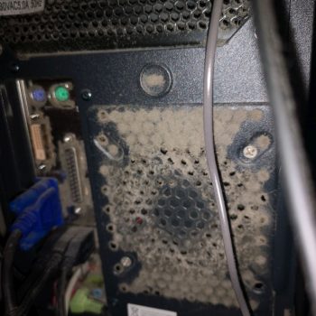 Desktop pc computer cleaning service London dusty fans back