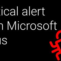 Critical alert Microsoft virus