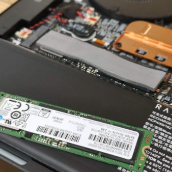 Razer gaming laptop SSD replaced